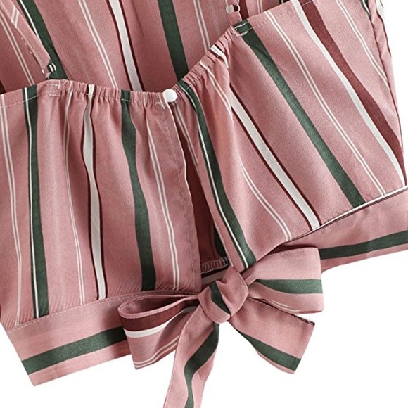 Beautiful Women’s Top Tie back Sleeveless Blouse - Picture 4 of 5